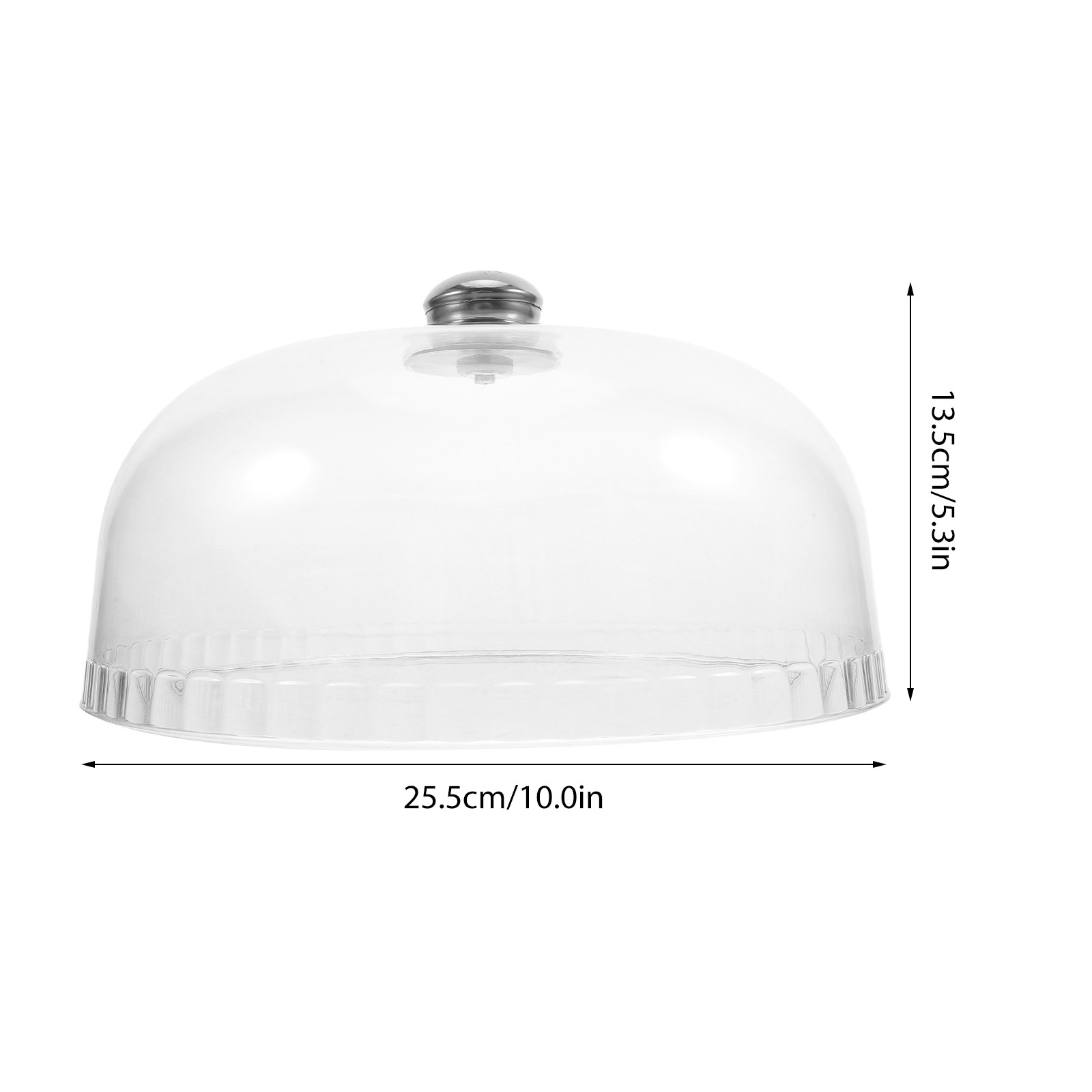 透明アクリル製ケーキドームカバー、丸型フードドーム、カップケ - Plastic Dome Clear のレビューと価格
