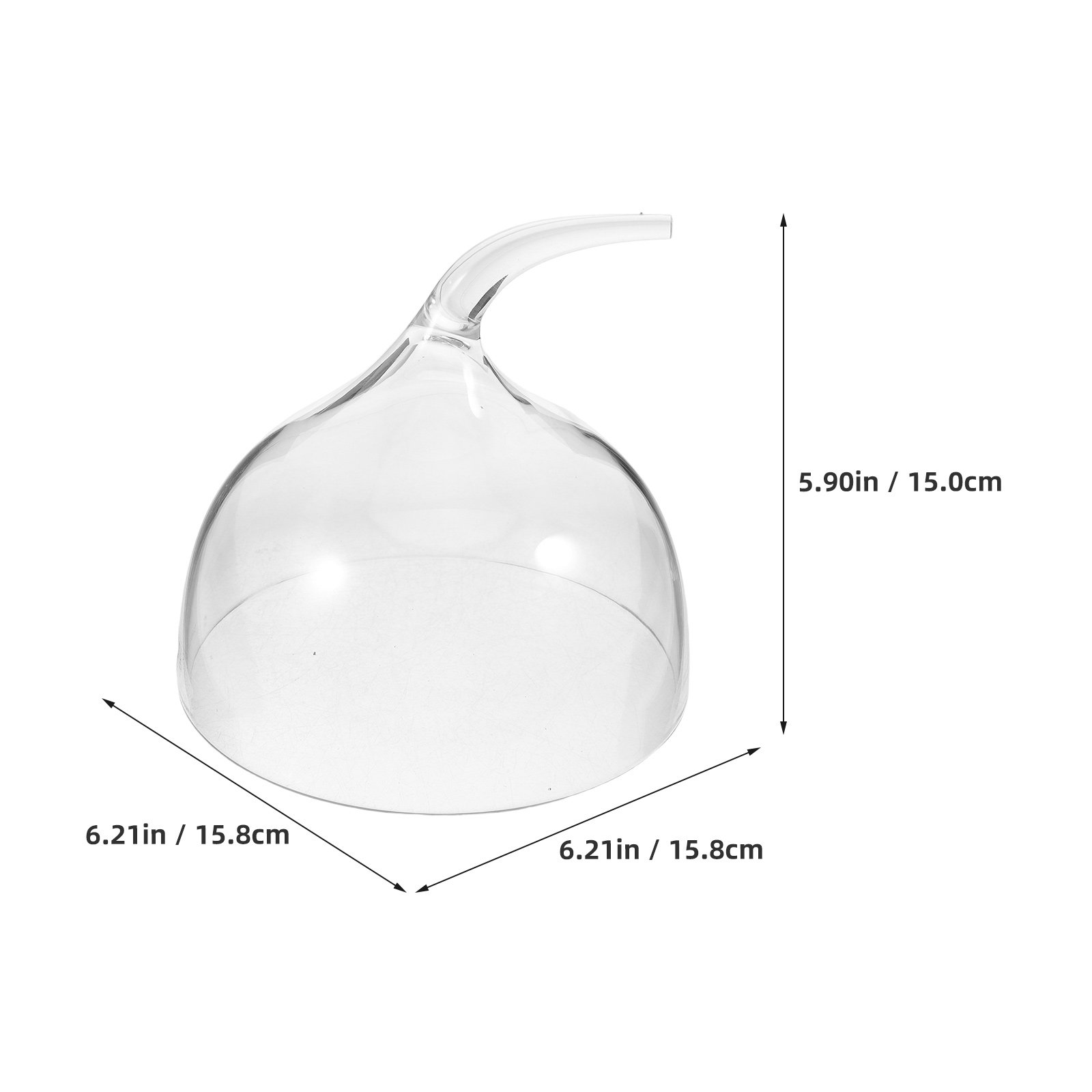 軽量PC製透明ケーキドームカバー。食品の鮮度を保ち、デザート - Plastic Dome Clear のレビューと価格
