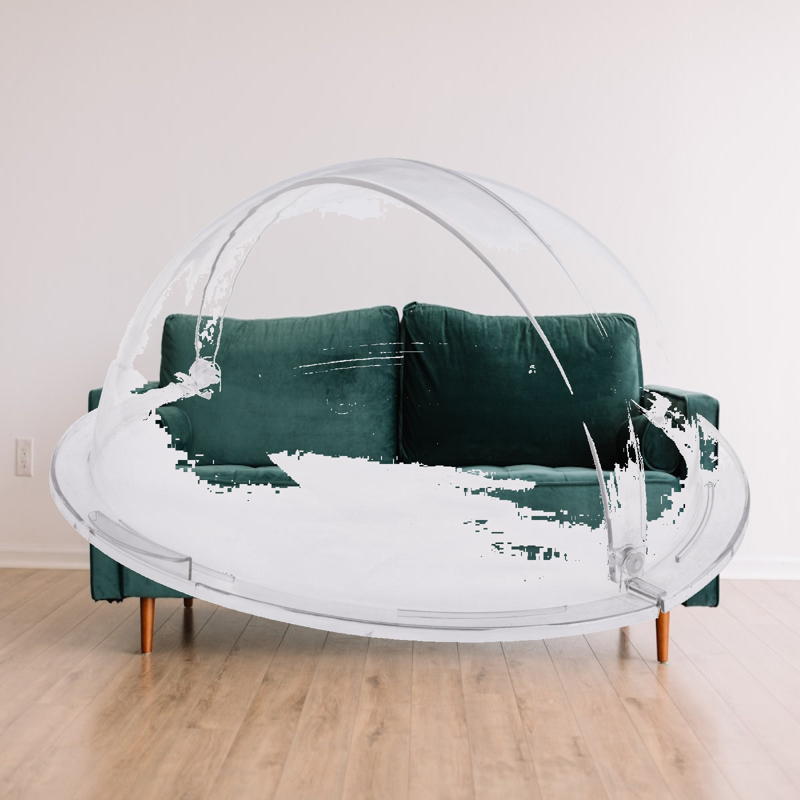 クリアケーキカバー 実用的な携帯用プラッターリッド フードサ - Plastic Dome Clear のレビューと価格