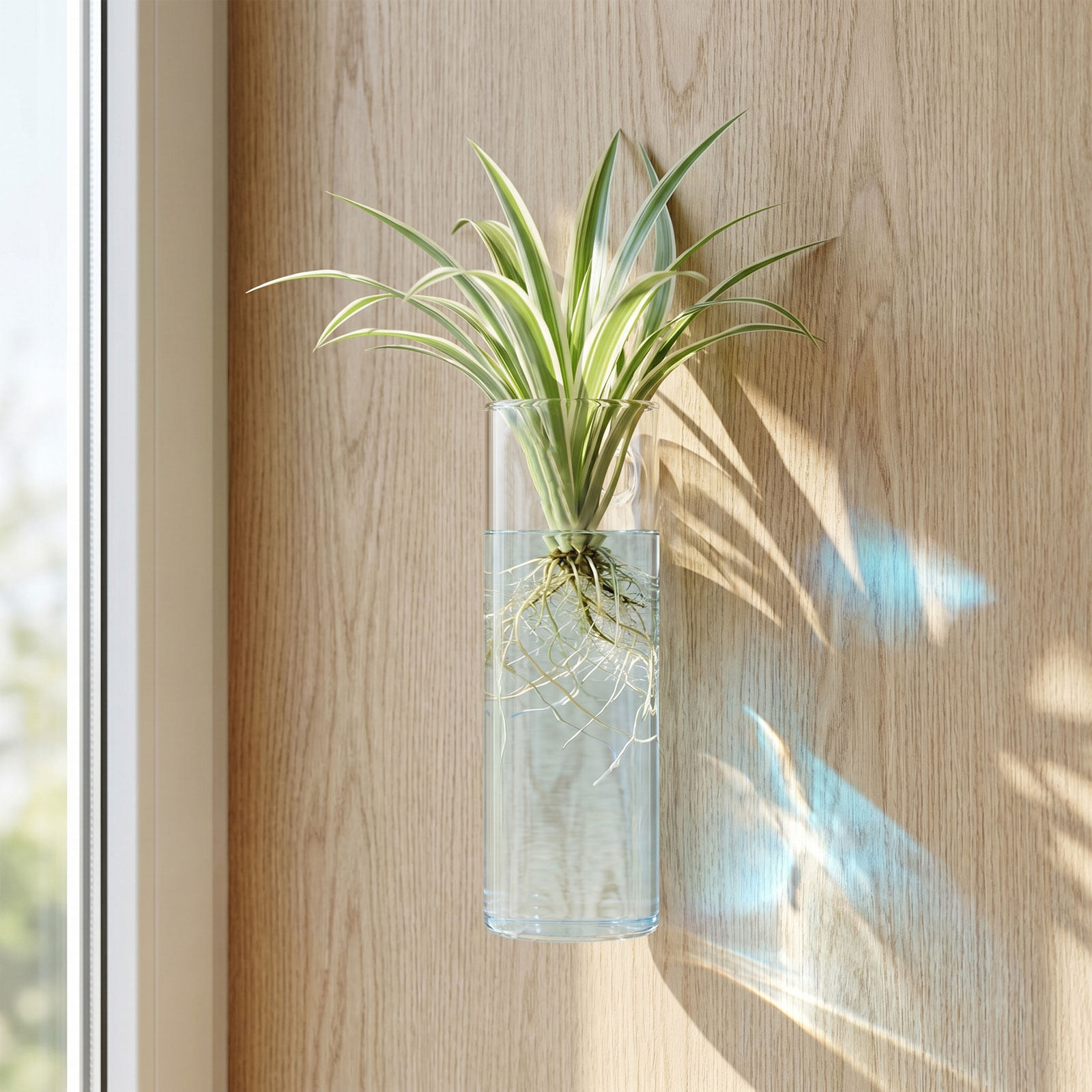 5個入り、壁掛けプランター、円筒形ガラス製、水耕栽培用、垂直 - Propagation Station Vase のレビューと価格